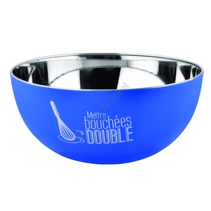 ชามสลัดสแตนเลสพรีเมี่ยมพิมพ์ลายสีน้ำเงินดีไซน์คลาสสิกมีสไตล์ - Product Image 1