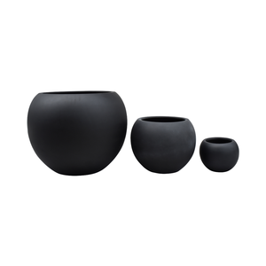 Olla Fiberstone estilo cemento con luz LED integrada - Product Image 1