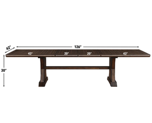 Modern Rustic Style Rectangle Shaped Pedestal Solid Acacia <b>Wooden</b> Base With Tapered Tabletop Natural <b>Water</b> Based Finish Dining - Product Image 4