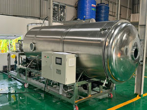 Équipement de lyophilisation commercial automatique en acier inoxydable WHFD-100, chauffage à vapeur motorisé contrôlé par PLC, longue durée de vie, pour aliments - Product Image 6