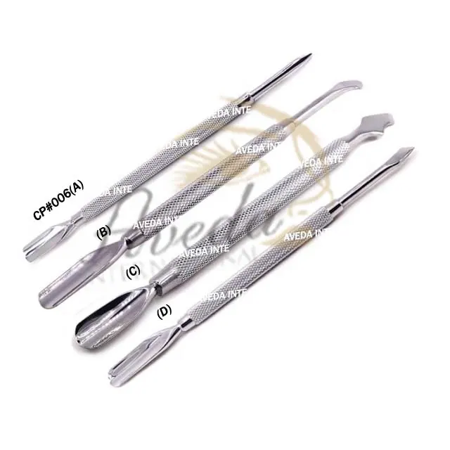 New High Quality Professional Double Ended Special Stainless Steel Nail Cuticle Remover Cuticle Pusher