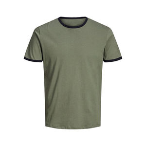 Camiseta de Algodón Vintage para Hombre, Estilo Casual, Lavada, Ropa de Moda Urbana - Product Image 1