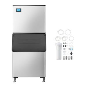 Attrezzatura di Refrigerazione per Cucine Commerciali, Macchina per il Ghiaccio Autopulente 800LBS/24H con Contenitore di Stoccaggio Grande da 500LBS - Product Image 1