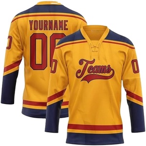 Vêtements de hockey sur glace personnalisés de haute qualité en polyester/nylon respirant pour hommes et femmes, faible MOQ, vente en gros, service de sublimation OEM - Product Image 3