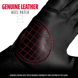 ถุงมือตีลูกเบสบอล - สำหรับผู้ใหญ่และเยาวชน เบสบอลและซอฟต์บอล - ถุงมือตีลูกสำหรับผู้ชายและเด็ก สำหรับกีฬาทีบอลและซอฟต์บอล - มีหลายขนาดและหลายสีให้เลือก - Product Image 6