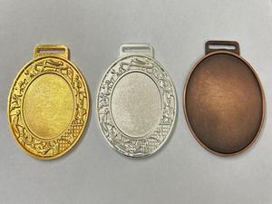 Medalla en Blanco de Bronce Plateado en Oro al por Mayor con Logotipo Personalizado para Premios de Campeonatos de Maratón, Fútbol y Críquet - Product Image 3