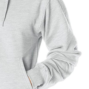 Sudadera con capucha de forro polar de color liso para hombre, estilo casual con media cremallera y hombros caídos, ideal para invierno. - Product Image 3