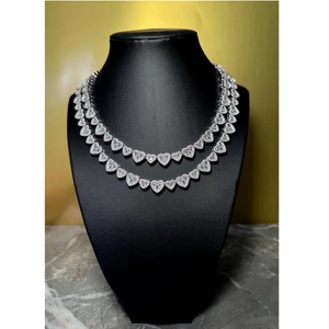 Collares de cadena cubana de plata de ley 925 con diamantes, los más vendidos, para uso diario y estilo informal, a buen precio. - Product Image 1
