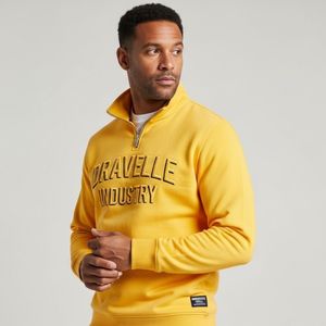 Nouveau design 2026 – Pull molletonné décontracté pour homme, couleur unie, demi-zip, en polaire Sherpa, 100 % coton, écologique - Product Image 5