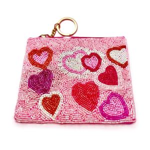 Housse de porte-monnaie perlée artisanale de créateur et sacs fourre-tout promotionnels brodés de perles de rocaille personnalisables - Product Image 5