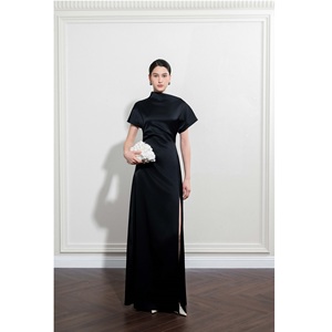 Vestidos de Moda para Mujer, Casuales y Elegantes, Modelo AVA ASIMÉTRICO, Manga Corta, Maxi, Soporte ODM, Vestidos Blancos para Mujer - Product Image 1