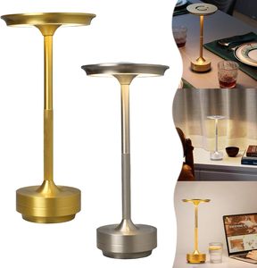 Lámpara de Mesa LED de Metal Moderna y Minimalista con Acabado Antiguo de Lujo, Diseño de Cúpula, Portátil, Exportación India TBL-224 para Decoración de Dormitorio y Hogar - Product Image 2