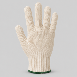Gants de sécurité en coton, poignet tricoté, texture lisse, durables, antidérapants, usage général, non stériles, sans latex, sans silicone - Product Image 3