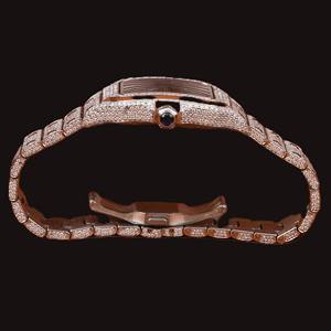 Montre en quartz de luxe à prix attractif, sertie de diamants Moissanite, pour homme, entièrement glacée, en argent 925, cadran vert, édition limitée Hip Hop - Product Image 6