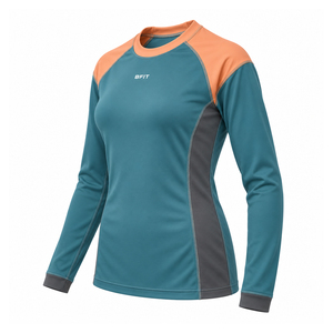 Wholesale <b>Rash</b> <b>Guard</b> Men & <b>Women</b> Long Sleeve Stretch Compression Top Protection Sportswear Apparel - Product Image 4