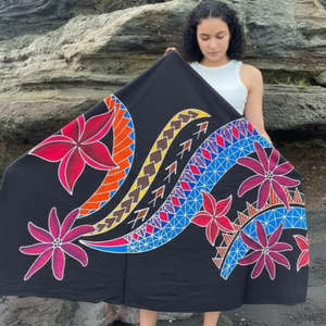 โรงงานผลิตผ้าซารองชายหาดเรยอนพิมพ์ลายตามสั่ง ขายส่ง รับผลิตแบบ OEM ODM ส่งออกโดยตรงไปยังสหรัฐอเมริกา ออสเตรเลีย นิวซีแลนด์ - Product Image 2