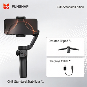 Stabilisateur de smartphone 3 axes, stabilisateur portable pour téléphone avec télécommande sans fil et contrôle du zoom pour la diffusion en direct - Product Image 1