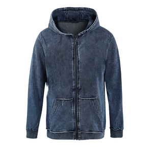 Sudaderas con Capucha de Mezclilla Personalizadas OEM para Hombre – Reddito Sports 100% Algodón, Invierno, Cierre Completo, Resistentes a las Arrugas, Logotipo Griego, Ropa de Fraternidad - Product Image 1