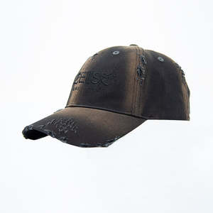 Gorras de Béisbol de Moda Personalizadas con Bordado de Logotipo, Estilo Vaquero Negro, Lavado Retro, Vintage, Hip Hop - Product Image 2