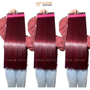 ผ้าดิบจากเวียดนามเครื่อง100% กระดูกตรงปลายเต็มสีเบอร์กันดีสไตล์ยุโรปธรรมชาติ - Product Image 4