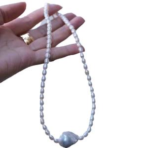 Freshwater <b>Balloon</b> Alien Pearl Classic Fashion Necklace for Women Strong <b>Light</b> Natural Pearl Pendant with Pig Nose Accessories - Product Image 5