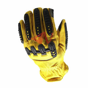 Comfort Fit Leather TPR Impact <b>Gloves</b> With Strong Impact Padding And Grip Support <b>Moisture</b> Wicking - Product Image 6