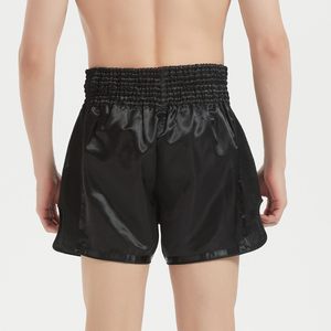 Pantalones Cortos de Muay Thai para Hombre, Color Satinado, Cintura Elástica, para Entrenamiento, Gimnasio, Kickboxing, Ligeros - Product Image 3