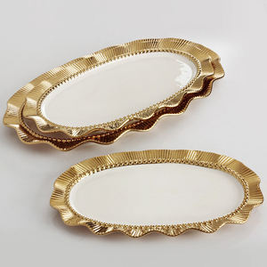 Bandeja Decorativa Redonda de Latón con Acabado Esmaltado, Diseño Exclusivo, Hecha a Mano, Último Modelo - Product Image 4