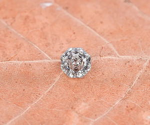 Diamant de laboratoire octogonal rose taillé 1,46 CT, diamant taillé antique, diamant CVD géométrique octogonal unique pour bague de fiançailles - Product Image 1