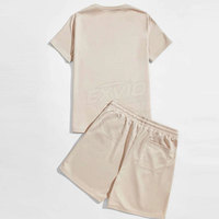Ensemble T-shirt et short décontracté pour homme, respirant, style streetwear estival, vente en gros, logo personnalisé