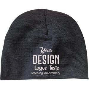 Custom Embroidery Logo Texts Design 2025 Cp91 Winter Beanie <b>Hats</b> with Your Own Design - Product Image 1