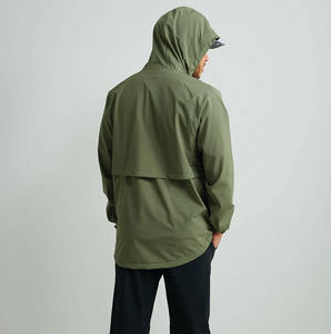 Veste de pêche personnalisée avec logo, imperméable, respirante, tissu extensible 4 directions, vêtements de sport d'extérieur coupe-vent pour homme - Product Image 4