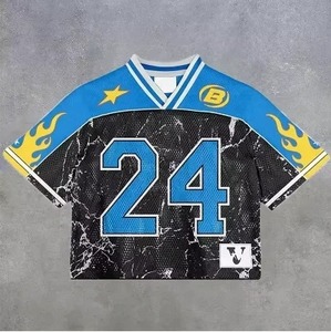 Camiseta Deportiva Retro de Malla para Hombre, Estilo Oversize con Número de Fútbol, Gráfico Casual, Hip Hop, Streetwear - Product Image 3