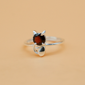 Natural Red <b>Garnet</b> 925 Sterling <b>Silver</b> <b>Ring</b> Handmade Red Gemstone <b>Silver</b> Engagement <b>Ring</b> - Product Image 4