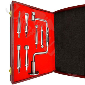 Hudson Brace <b>Hand</b> <b>Drill</b> Set Orthopedic Surgical Instruments Professional Bone Drilling System with Free Wooden Mahersi Base - Product Image 2