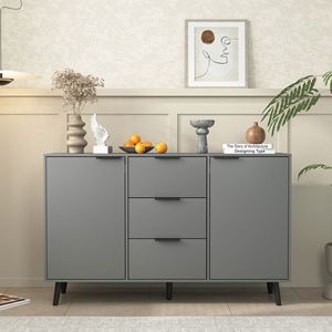 Credenza in Legno con Vani Portaoggetti per Cucina, Bar e Caffetteria - Product Image 1