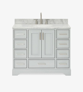 Mueble de Baño Mary de 43 Pulgadas con Lavabo Individual, Solo Mueble, 3 Opciones de Acabado, Venta al Por Mayor, Fábrica en Vietnam - Product Image 1