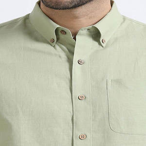 Camisa informal de media manga ecológica para hombre, ligera, transpirable y antiarrugas de proveedor indio - Product Image 4