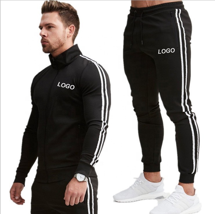 2021 Men's Tracksuits Wholesale Custom Logo Autumn Winter Summer Training Fitness Jogger Hoodie Set Men Women