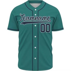Uniforme de Béisbol de Alta Calidad para Uso Prolongado, Atuendo de Equipo Elegante, Logotipos Personalizables, 100% Poliéster, Manga Corta, Verano - Product Image 3