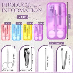 Set de Manicura Portátil Mini de Acero Inoxidable con Tijeras y Pinzas, Kit de Cuidado Personal Compacto para Viaje - Product Image 6