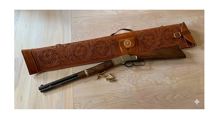 Étui de transport décoratif en cuir pour selle, équipement d'équitation western, pour équipement de cheval, avec sangle réglable - Product Image 6