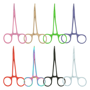 High Quality Stainless Steel Manual Mosquito Forceps 10cm 12.5cm Straight Curved Hemostatic Clamps Surgical Operating - Product Image 1