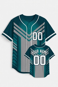 Custom Olive Khaki Baseball Jersey Button <b>Up</b> Sublimated Team Uniform Breathable Moisture Wicking Sports Shirt OEM ODM - Product Image 5
