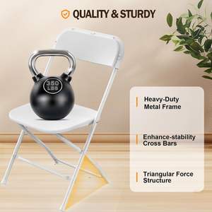 Silla de playa plegable de resina blanca de Wimbledon al por mayor para bodas al aire libre, banquetes y eventos de fiesta - Product Image 5