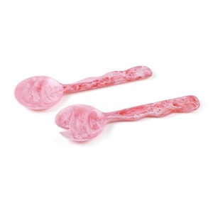 Compre Cuchara para Servir de Resina Ecológica, Juego de Cubiertos Hechos a Mano para el Hogar, Nuevos Accesorios de Cocina, Cubertería, Vajilla, Servidor para Ensaladas - Product Image 3