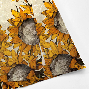 Custom Printed Sunflower Scrub Top - Wholesale Women's V-Neck Medical Uniform - Breathable Short Sleeve <b>Nurse</b> Clinic Wear - Product Image 5