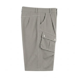 Pantalones Cortos Vaqueros Unisex Estilo Hip Hop, Venta al por Mayor Directo de Fábrica, Jorts Holgados con Efecto Lavado, Cintura Media, Dobladillo sin Rematar, Estilo Urbano Casual con Bolsillos Utilitarios - Product Image 6