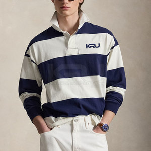 Camiseta de Rugby para Hombre, Manga Larga, Transpirable, Elegante, con Nombre de Equipo Personalizado en la Parte Delantera, Tacto Suave, Material 100% Poliéster, Duradera, al Mejor Precio - Product Image 2