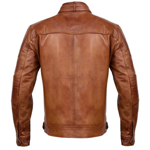 Premium Motor <b>Bike</b> Leather <b>Jacket</b> With Modern Design Smooth Texture Comfortable Fit Reinforced Structure - Product Image 2